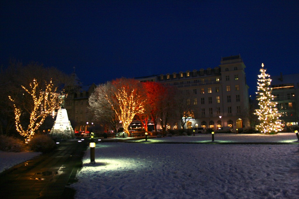 Downtown Reykjavik Christmas Tree