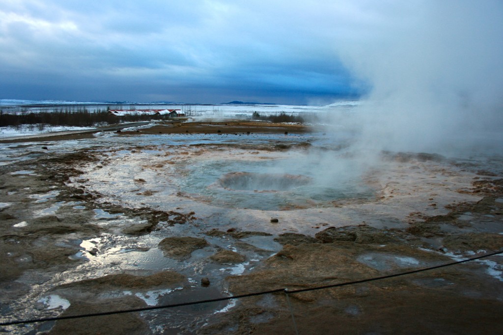 Winter Geysir