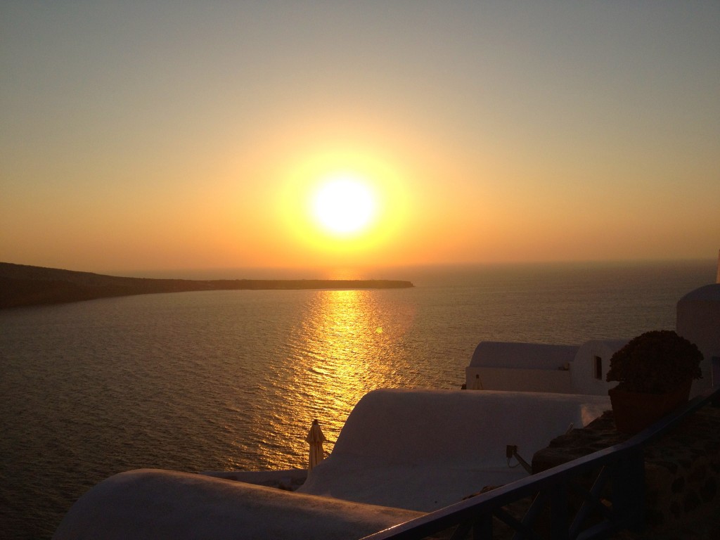 Sunset in Santorini 