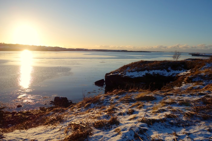 Walk by the sea, Reykjavik