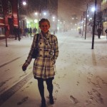 Caught in a snowstorm, a common happening in my life…