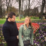 Debating our next pose in the tulip fields, life in…