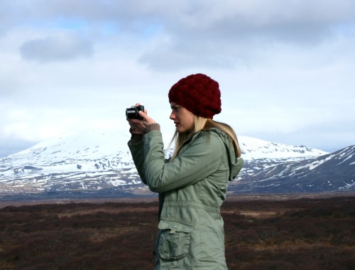 Blogger in Iceland