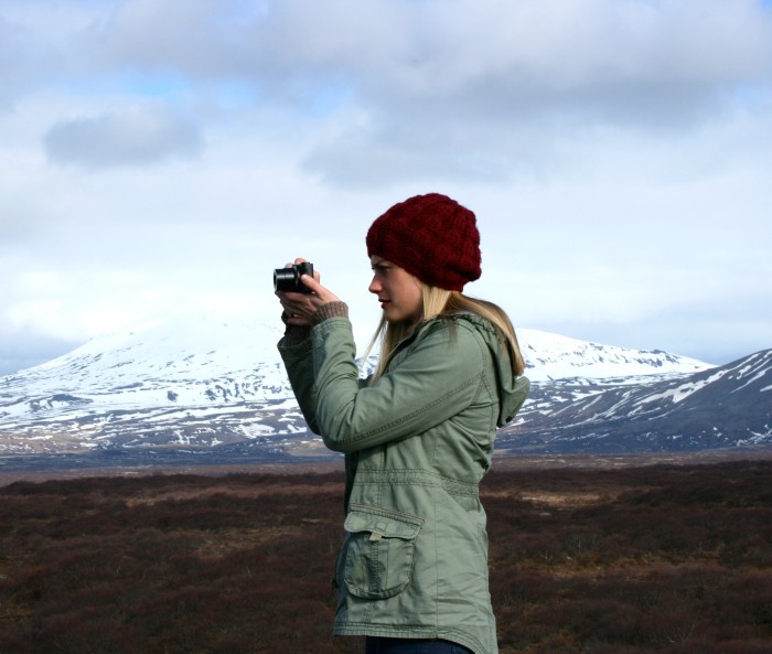 Blogger in Iceland